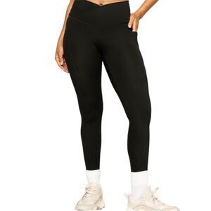 POPFLEX Black V-Waist Leggings